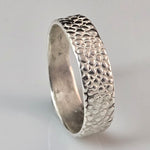 Stingray Convex Sterling Silver Band