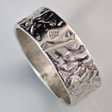 Lichen Fold Silver Band