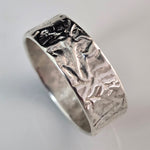 Lichen Fold Silver Band