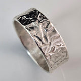 Lichen Fold Silver Band