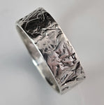 Lichen Fold Silver Band