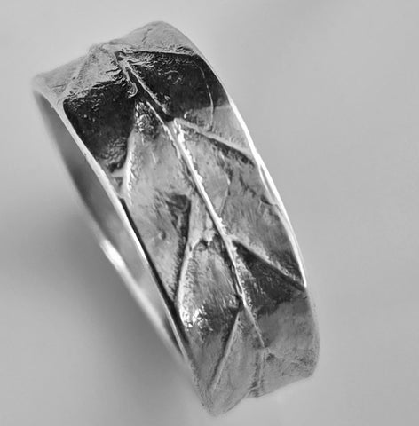 Beech Leaf Silver Band