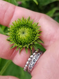 String-of-Peas-Band-sterling-silver-ring-Silver-Beehive-Studio