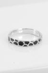 Honeycomb-Band-sterling-silver-ring-Silver-Beehive-Studio