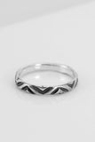 Chevron-Band-sterling-silver-ring-Silver-Beehive-Studio