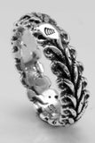 Flamboyant-Ag-Tire-Band-sterling-silver-ring-Silver-Beehive-Studio
