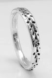 Fir-Bough-Band-sterling-silver-ring-Silver-Beehive-Studio